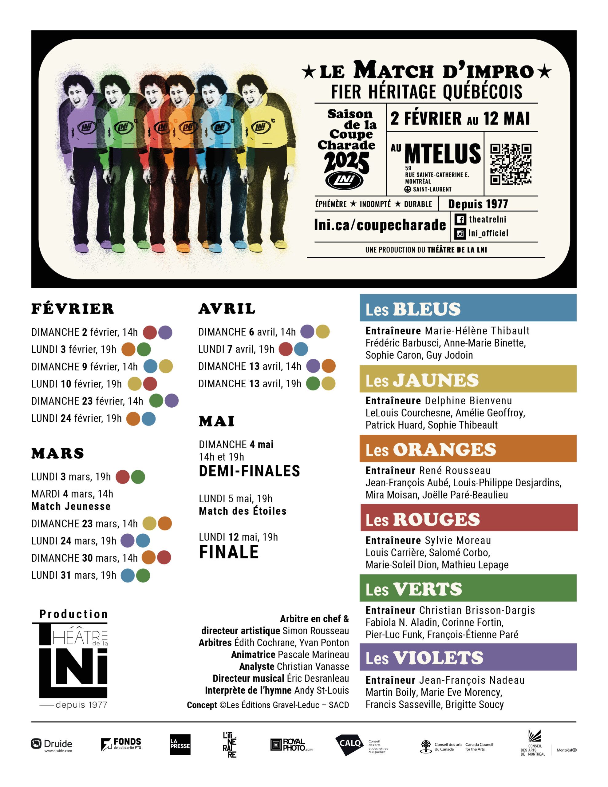 Calendrier et Équipes Scc2025